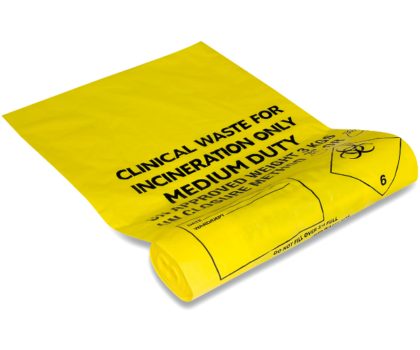 Yellow Clinical Waste Sacks