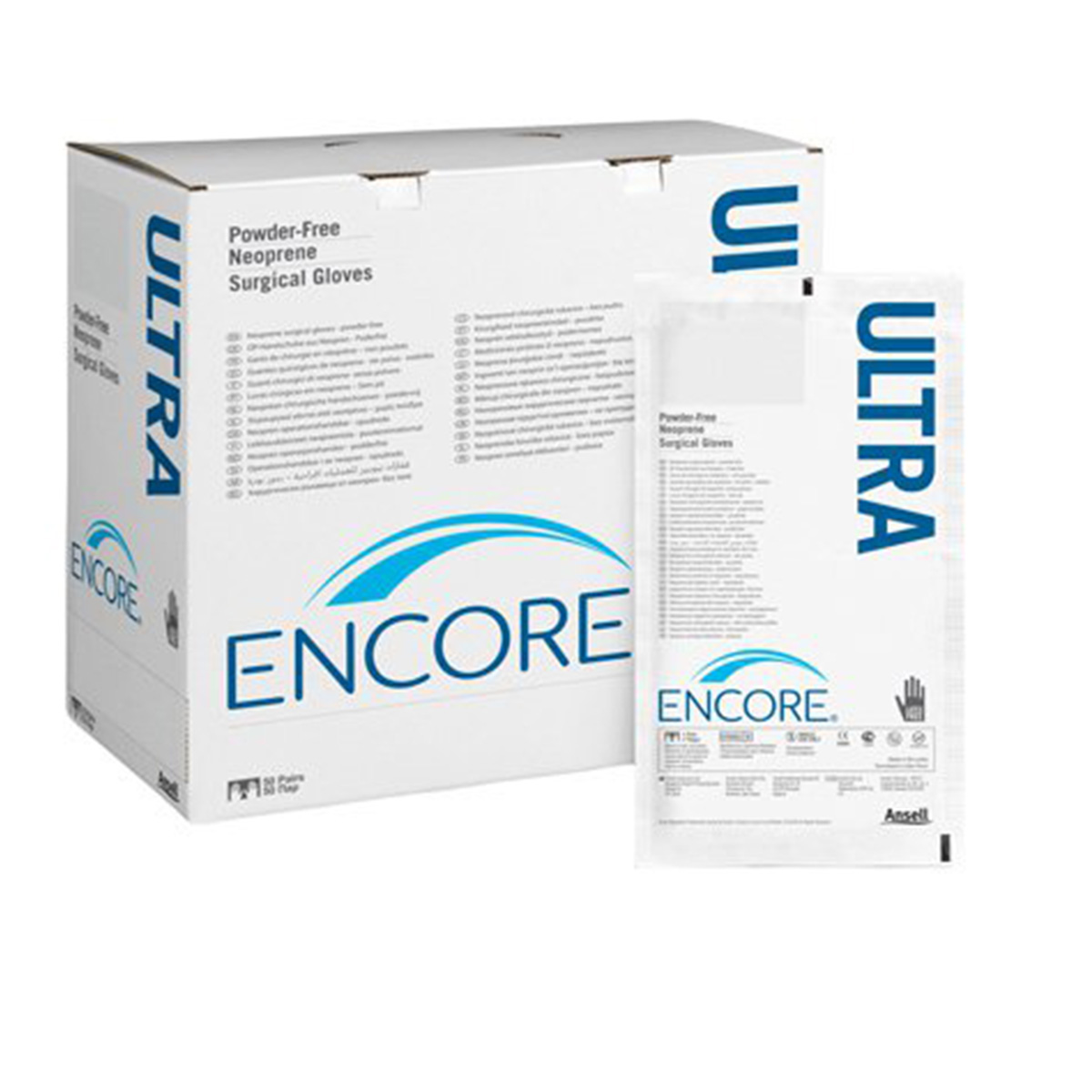 Ansell Encore Neoprene Surgical Gloves - Latex-Free