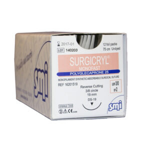 Surgicryl Monofast Suture Foil Pack - 4/0 - 19mm (RC)