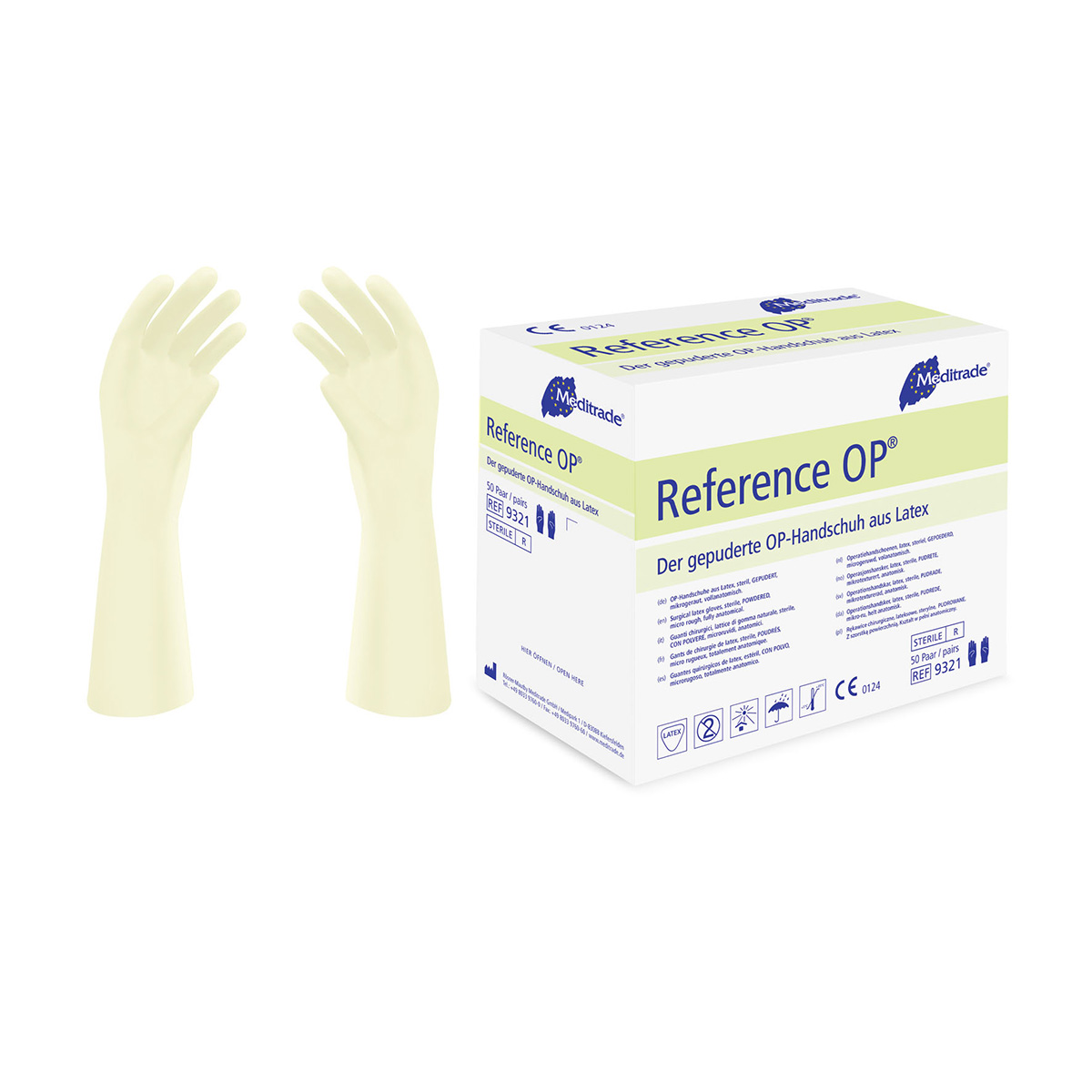 Reference OP Powdered Surgical Gloves
