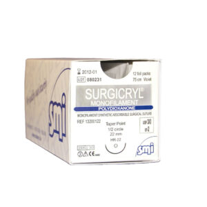 Surgicryl PDO Suture Foil Packs - 3/0 - 24mm (RC)