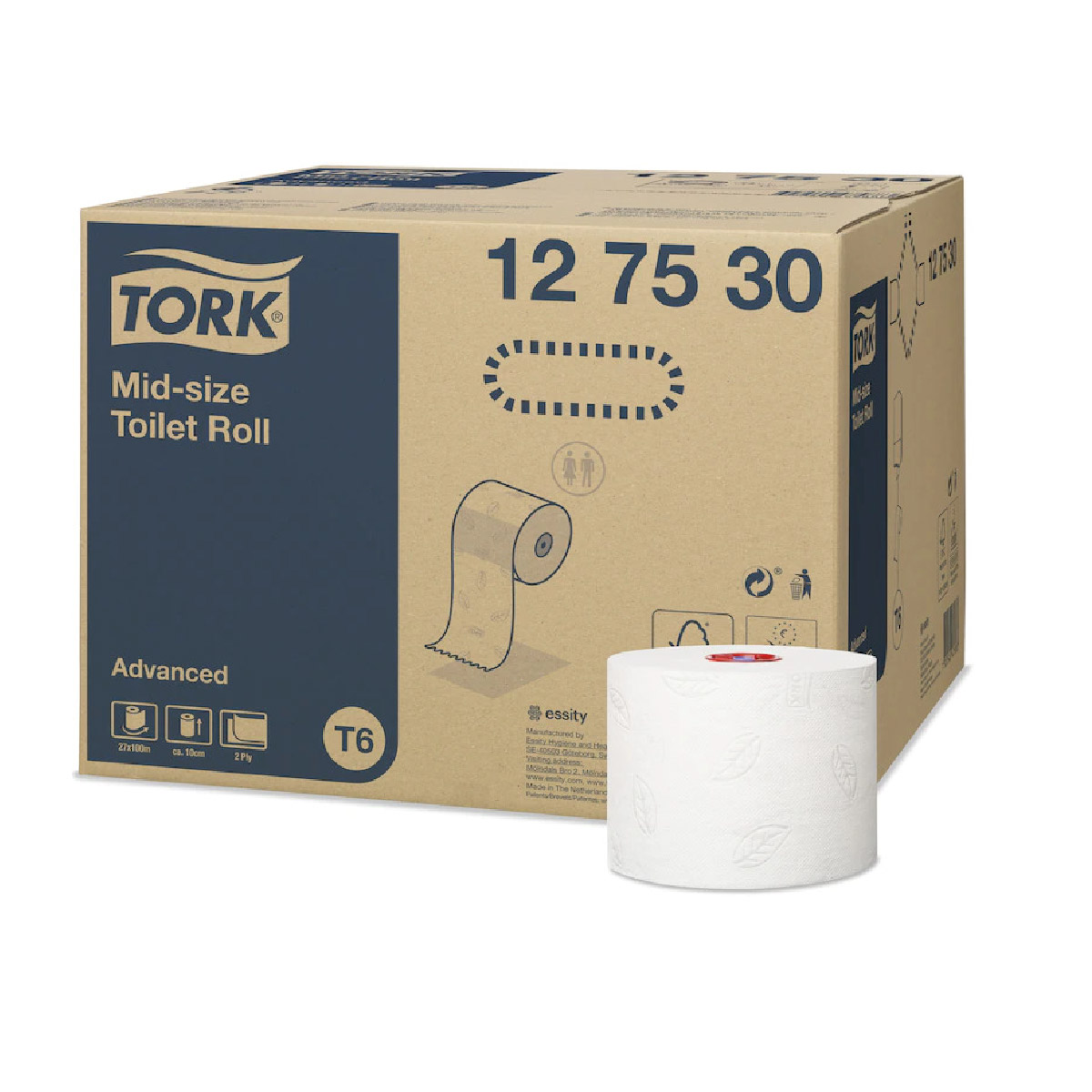 Tork Mid-Size Toilet Roll Advanced