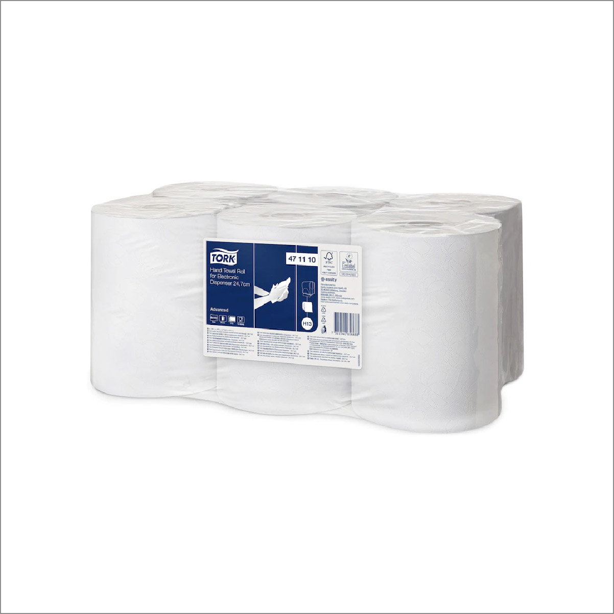 Tork Hand Towel Roll for H13 Electronic Dispenser. 24.7cm