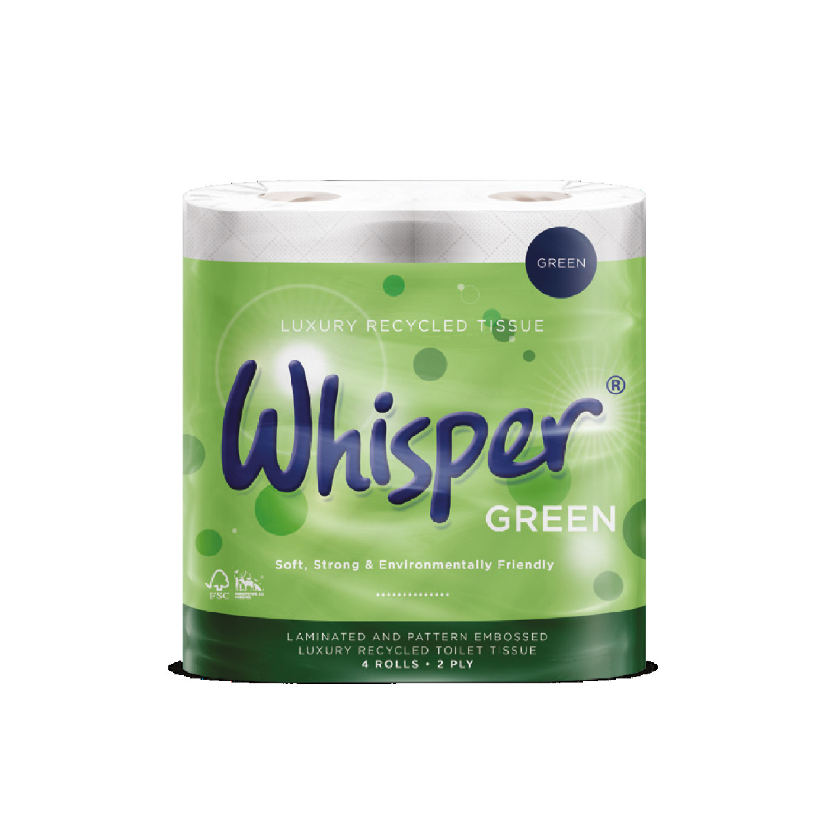 Whisper Green Toilet Roll - 40 Pack