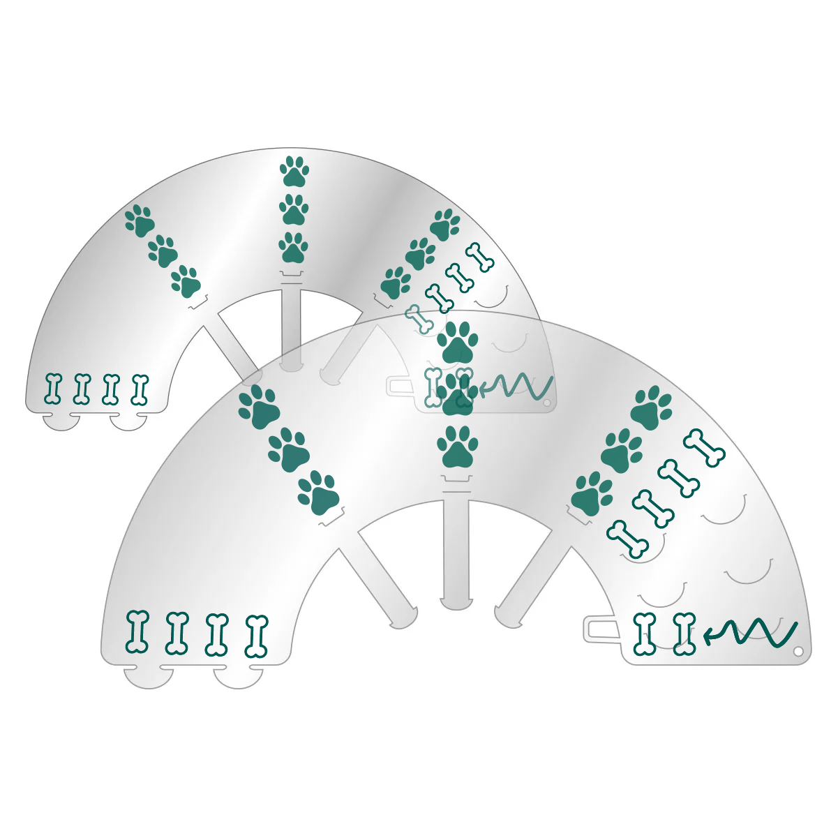 Vetsaver Clic Pawprint Collars