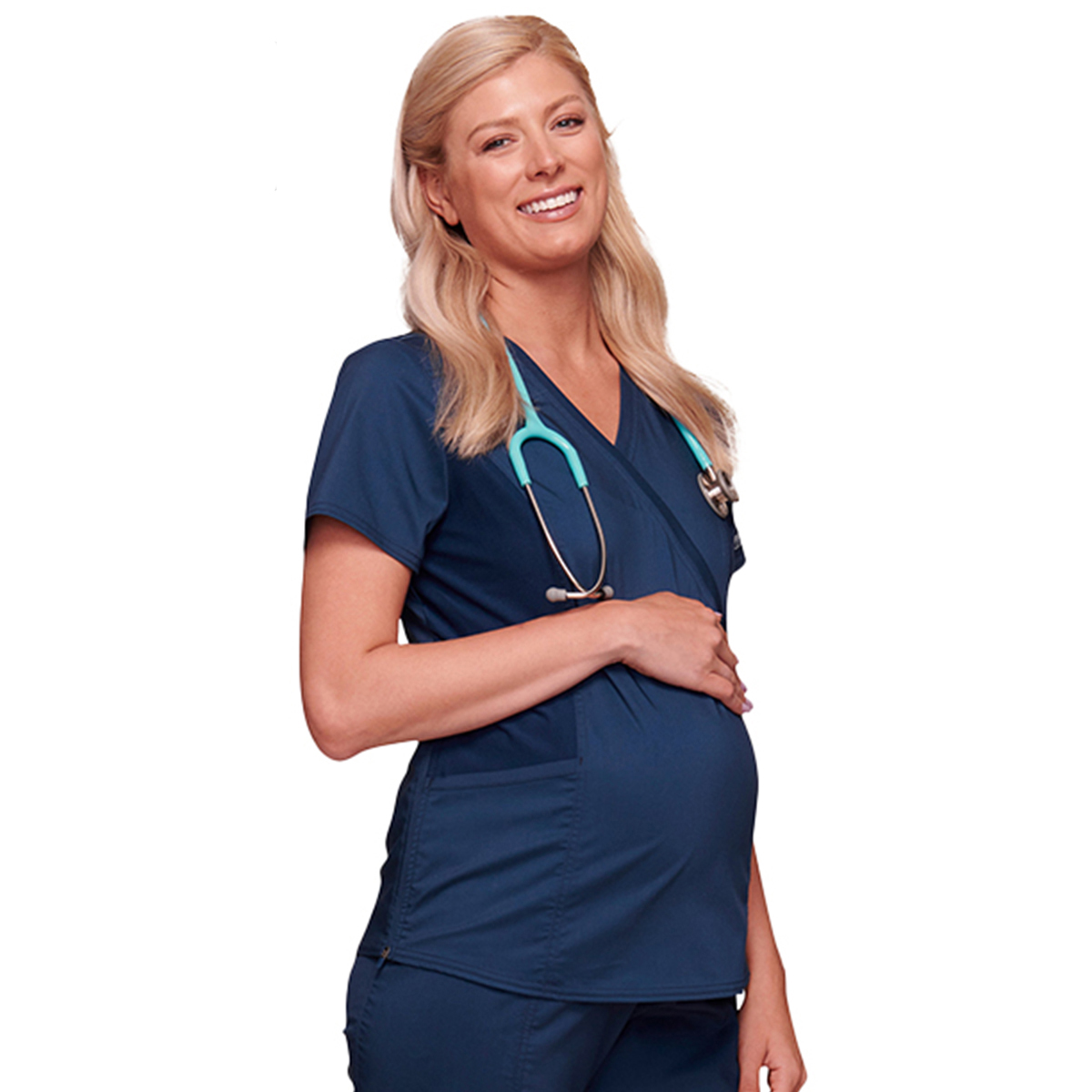 Cherokee Maternity Mock Wrap Top (WWE688)