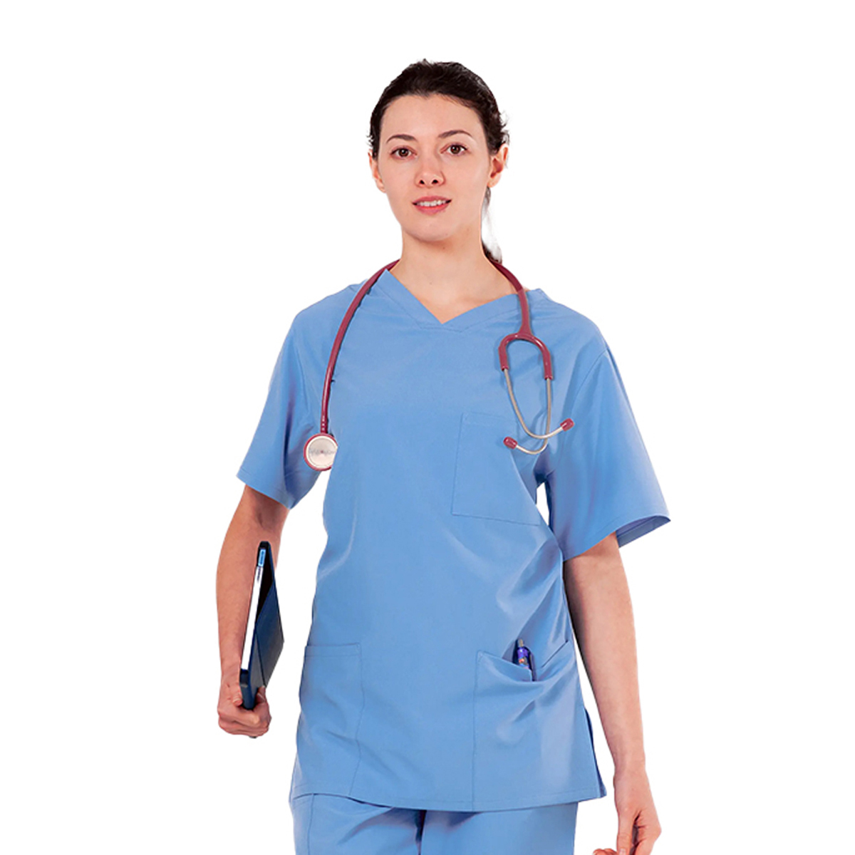 Eco-stretch Unisex Scrub Top (KEYTU100)