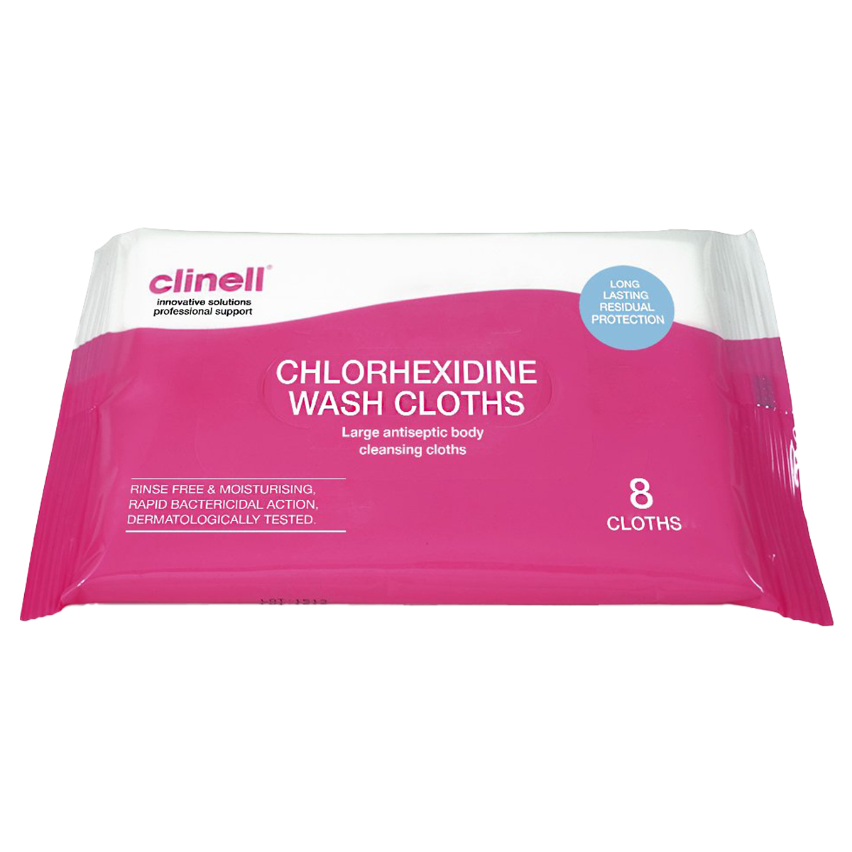Clinell Chlorhexidine Wash Cloths - Pack of 8