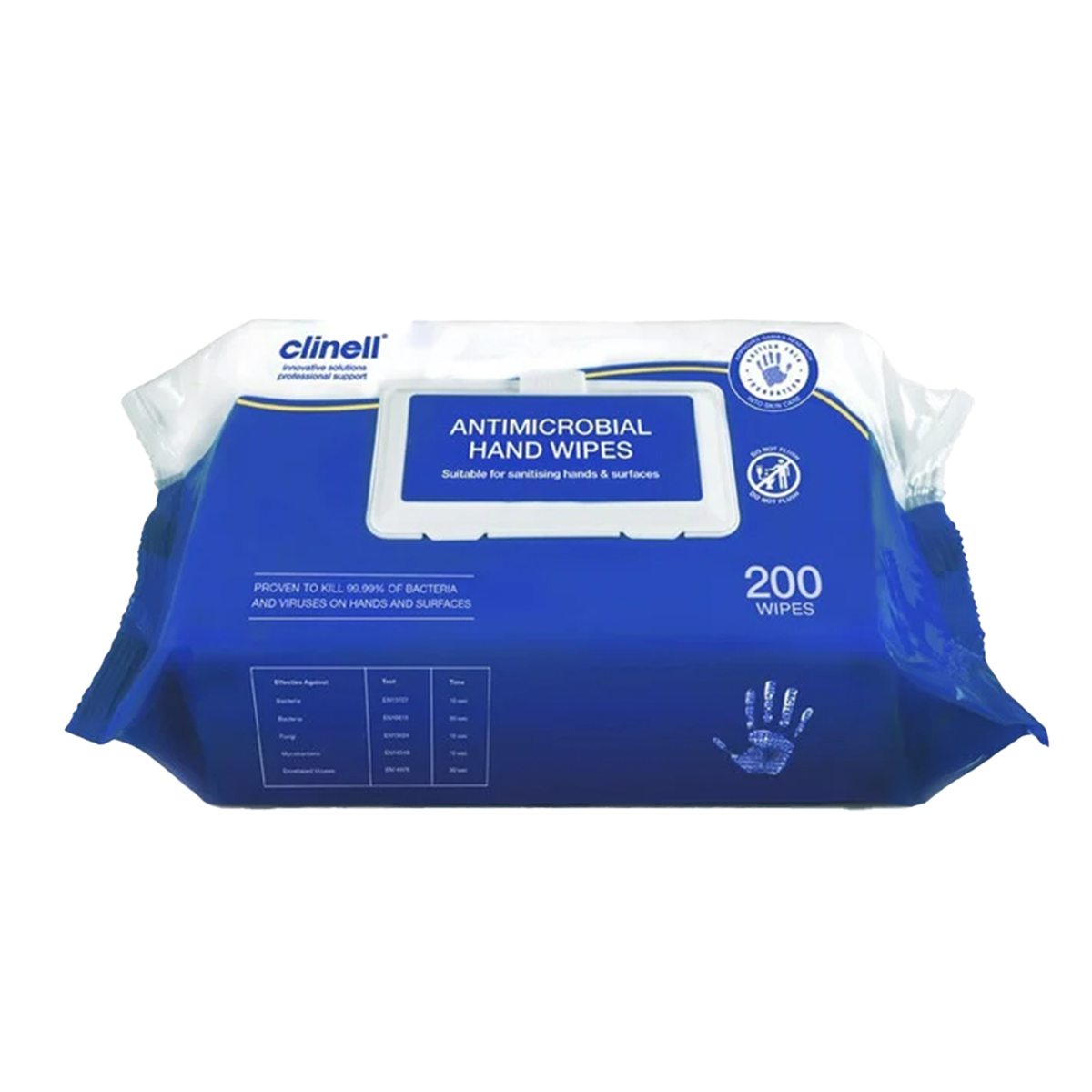 Clinell Antimicrobial Hand Wipes Flow Pack