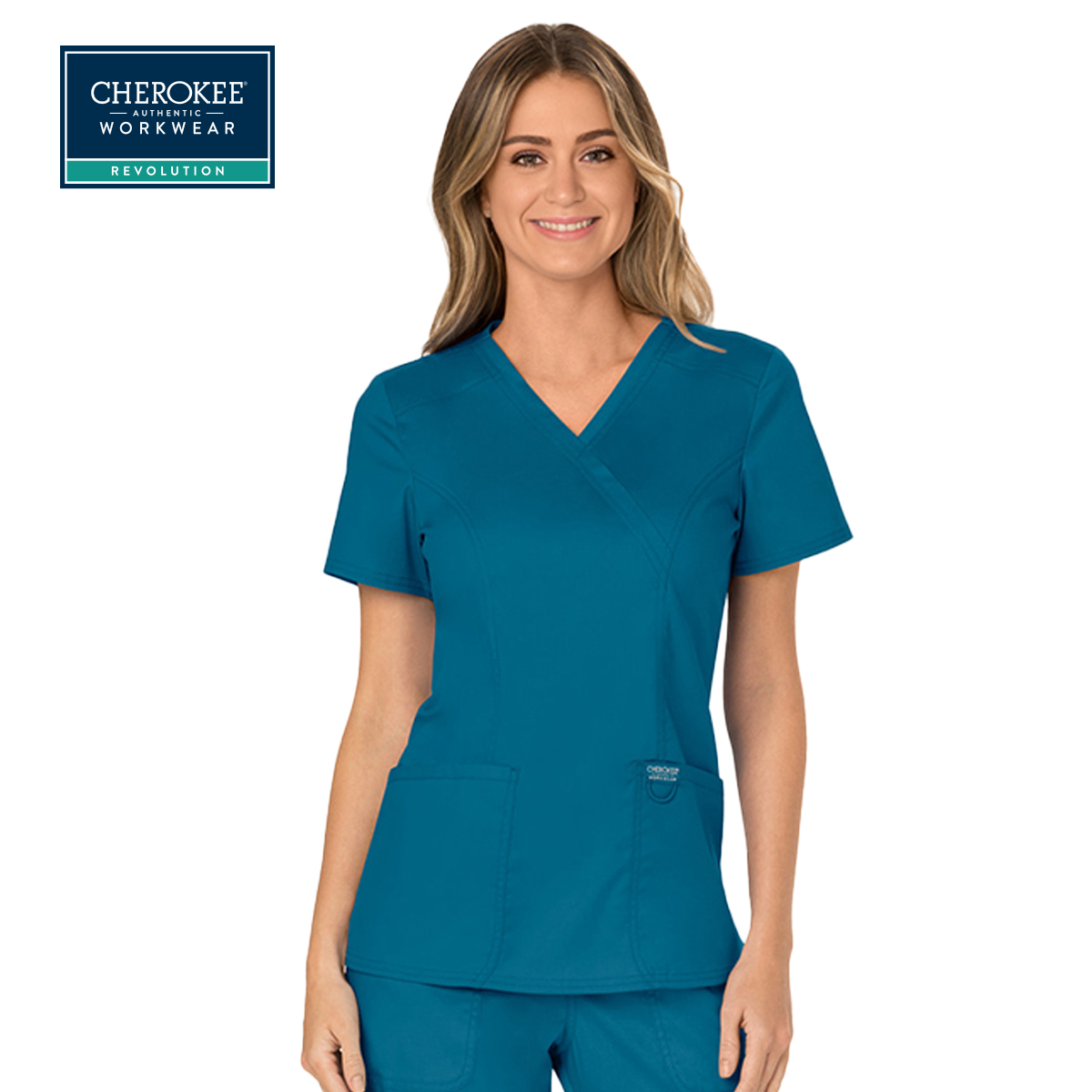 Cherokee Revolution Mock Wrap Top (WW610)