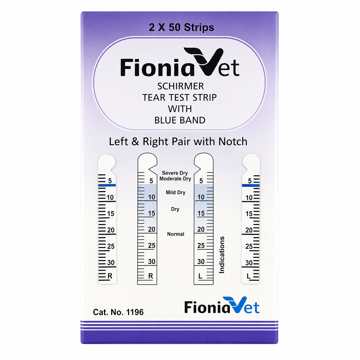 Veterinary Schirmer Notched Tear Test Strips